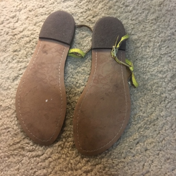 Yellow Sam Edleman Sandals 7.5 - Picture 3 of 5